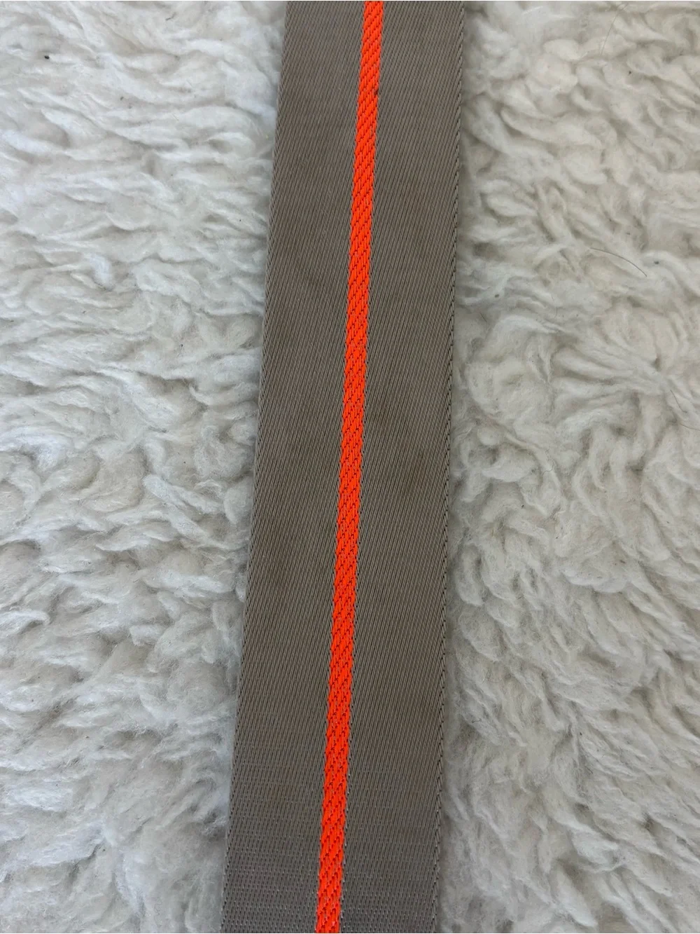Louis Vuitton Cup Nylon Gray/Orange Adjustable Belt